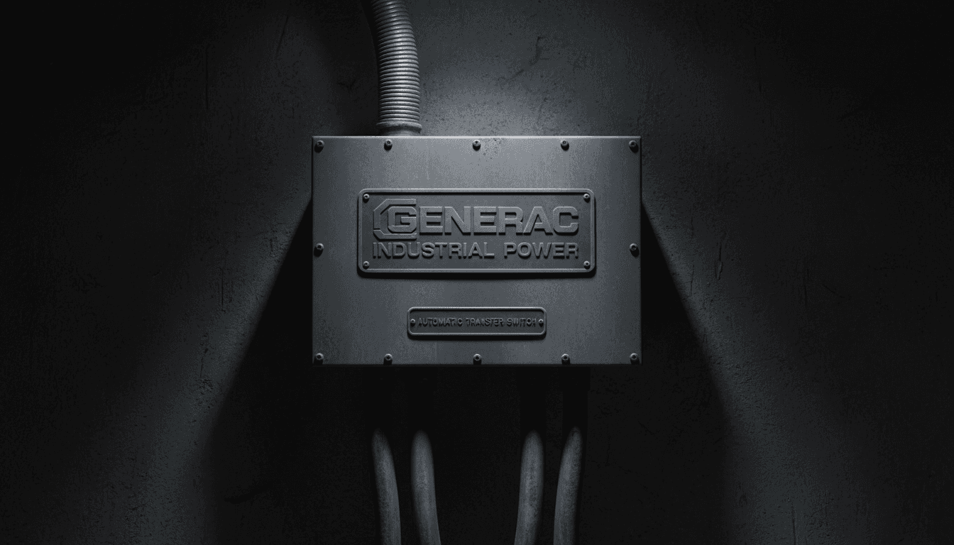 Automatic transfer switch installed on wall