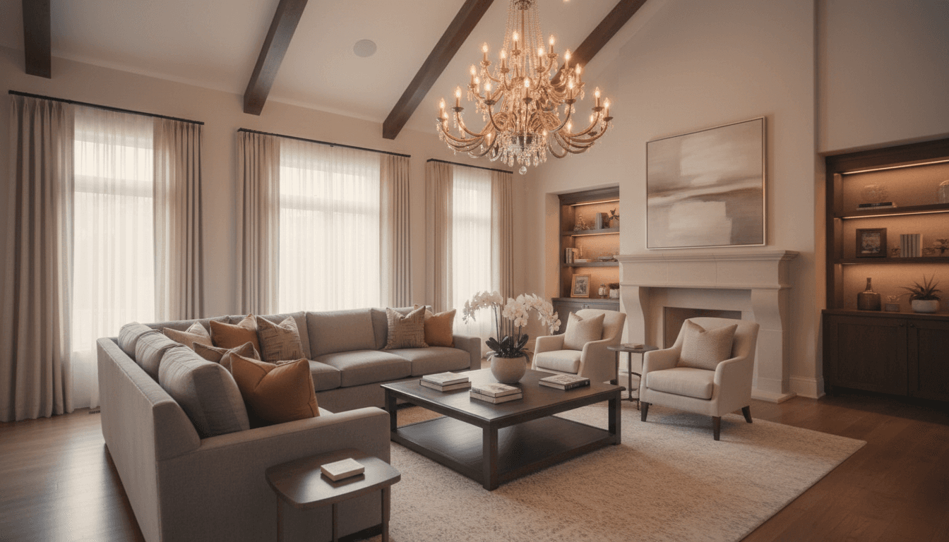 Recessed lighting installation in residential ceiling
